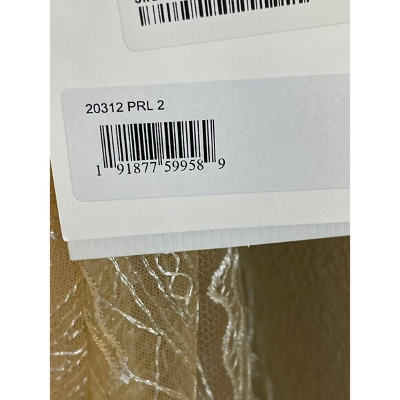 New Mac Duggal Embroidered Sequin Formal Gown Maxi Dress Size 2 - Picture 9 of 10